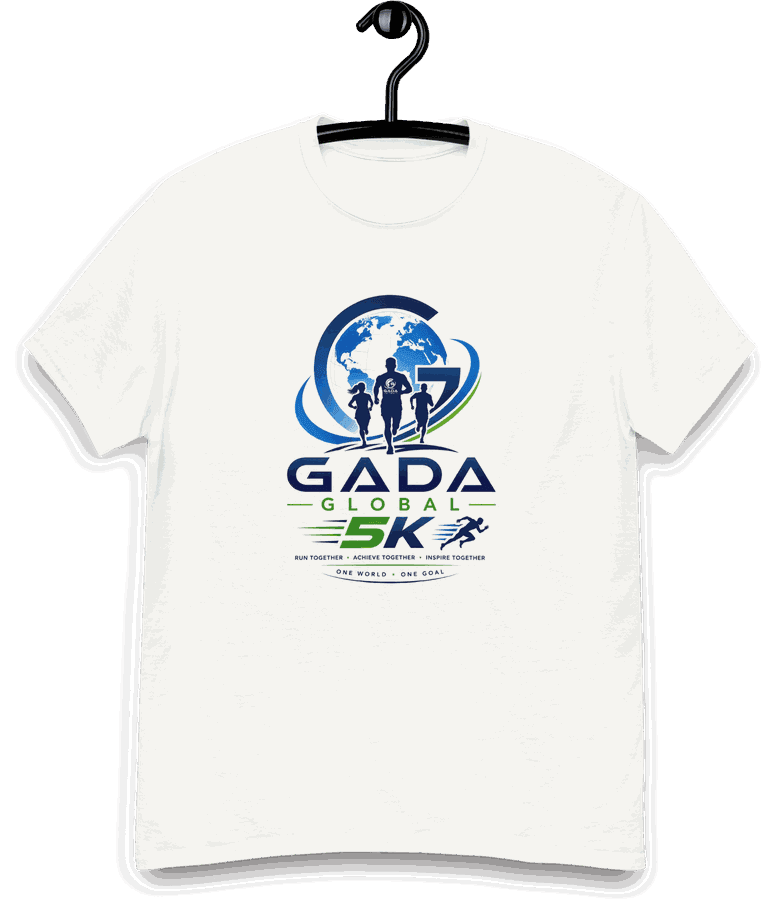 Official Gada Global 5K race tee